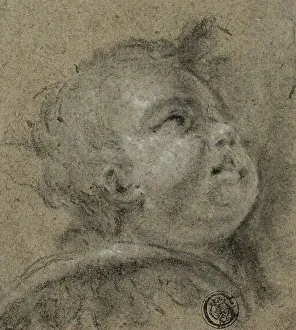 Italian Art Heritage Drucke: Putto's Upturned Face, n.d. Creator: Unknown