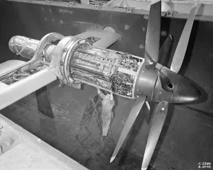 Der Python-Motor wurde im Höhenwindkanal installiert am 25. August 1949 in Cleveland (Ohio), Vereinigte Staaten