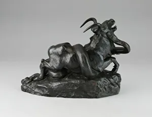Pyton und ein Gnus, um ca. 1934/35 entstanden / Erfinder: Antoine-Louis Barye