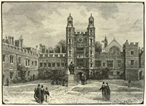 Our Own Country Book Illustrations Drucke: The Quadrangle, Eton, 1898. Creator: Unknown