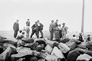 American Immigration History Drucke: Quarantined on Hoffman Isl'd, between c1910 and c1915. Creator: Bain News Service