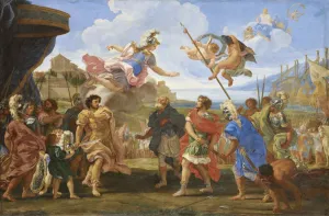Il Baciccio Drucke: Der Streit zwischen Agamemnon und Achill