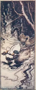 Brothers Grimm Fairy Tales Drucke: The Queen Bee, 1909