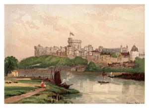 Berkshire Drucke: Windsor Schloss, 1880