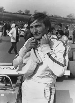 Black And White Racing Images Drucke: Racing Driver Derek Bell. Creator: Unknown