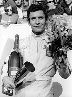 Black And White Racing Images Drucke: Racing Driver Jackie Ickx. Creator: Unknown