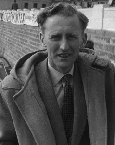 Black And White Racing Images Drucke: Racing Driver Peter Harper. Creator: Unknown