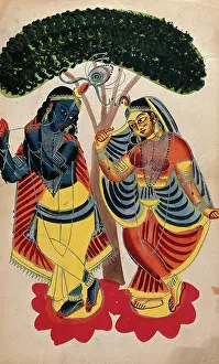 Indian Heritage Images Drucke: Radha and Krishna. Creator: Unknown