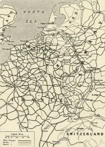 Eisenbahn-Systeme der Alliierten und Deutschlands, 1916. Ersteller: Unbekannt.