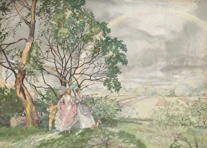 Gouache On Paper Drucke: Rainbow, 1930