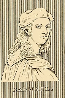 Italian Renaissance Artist Drucke: Raphael, (1483-1520), 1830. Creator: Unknown