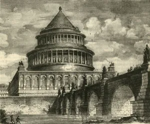 Wiederherstellung des Mausoleums Hadrians, jetzt das Castello SantAngelo, 1890.
