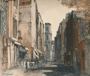 They can really be called village shops, c1927, (1927). Artist: Henry Franks Waring