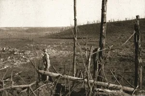 WWI Western Front Images Drucke: Recaptured Territory; On the right