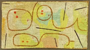 Paul Klee Art Drucke: Reclining, c1937. Creator: Paul Klee