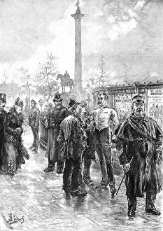Victorian Era Military Uniforms Drucke: Recruiting for the Army outside St