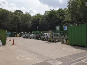 England Transport History Drucke: Recycling centre in Norfolk 2014. Creator: Unknown