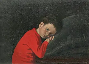 Heritage Art Images UK Drucke: The Red Jersey, c1912. Creator: Mabel Nicholson