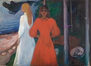 Edvard Munch Norway Drucke: Red and White