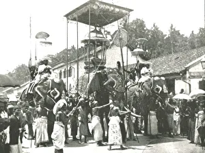 George Newnes Ltd Prints Drucke: Religious procession, Colombo, Ceylon, 1895. Creator: Unknown