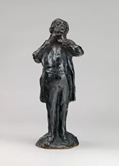 Nineteenth Century Realism Drucke: The Representative (Le representant noue sa cravate), model probably after 1860