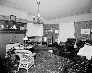 Wohnsitz von Albert E.Silk, Empfangsräume in Detroit (Mich.) zwischen 1900 und 1910; Ersteller unbekannt
