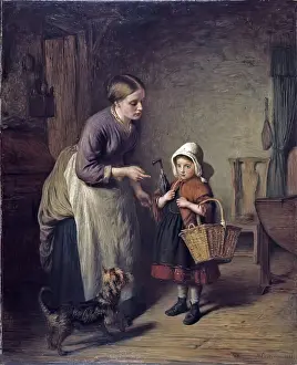 Heritage Oil On Canvas Paintings Drucke: Responsibility, 1869. Creator: Hugh Cameron