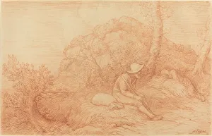 British Rural Life Drucke: Rest. Creator: Alphonse Legros