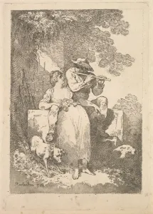 Ruhe von der Arbeit an sonnigen Tagen, 1784-87. Ersteller: Thomas Rowlandson