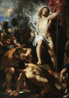 Baroque Christian Art Drucke: The Resurrection of Christ (central panel)
