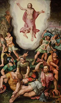 Resurrection Of Christ Drucke: The Resurrection (Triptych, central panel)