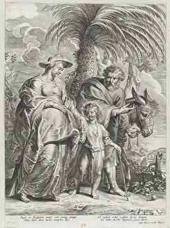 Eighteenth Century Heritage Images Drucke: The Return from Egypt, ca. 1705-24. Creator: Anon
