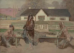 Symbolist Art Movement Drucke: Return to his homeland, c1911. Creator: Jacek Malczewski