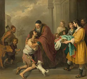 Bartolome Esteban Murillo Paintings Drucke: The Return of the Prodigal Son, 1667 / 1670. Creator: BartolomeEsteban Murillo
