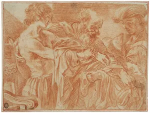 Old Testament Biblical Scene Drucke: The return of the prodigal son, unknown date. Creator: Anon