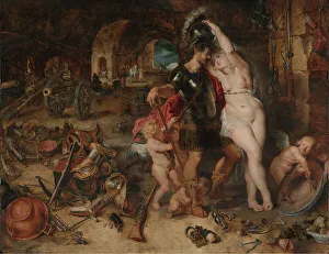 Jan Brueghel The Elder Artwork Drucke: The Return from War: Mars Disarmed by Venus