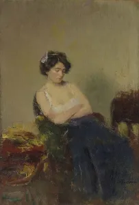 Russian Realism Art Drucke: Reveuse (Dreamer)