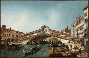 Venice Cityscape Artwork Drucke: The Rialto Bridge