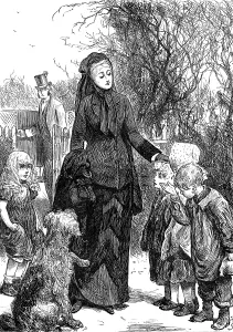 Black And White Illustrations UK Drucke: The Rich Widow, 1880. Creator: Unknown