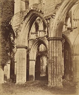 Reiwaulx Abbei. Blick über den Chor, 1850er Jahre. Schöpfer: Joseph Cundall