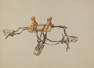 Voll ausgerichtetes Päckelsattel um ca. 1942 von unbekannter Künstler