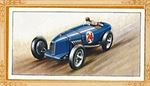 Classic Automobile Art Drucke: Riley Two-Litre Racing Model, c1936