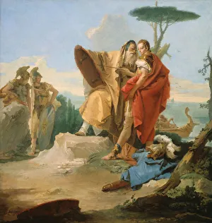 Giovanni Battista Tiepolo Artwork Drucke: Rinaldo and the Magus of Ascalon, 1742 / 45. Creator: Giovanni Battista Tiepolo