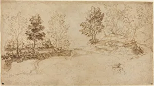 Flusslandschaft, Künstler unbekannt