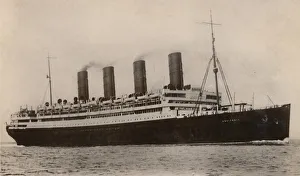 Aquitania Ship Drucke: RMS Aquitania, c1930. Creator: Unknown