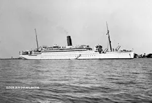 Black And White Ship Images Drucke: RMS Atlantis, c1929-c1952