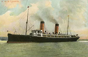 Steamship History Drucke: RMS Lucania, c1905