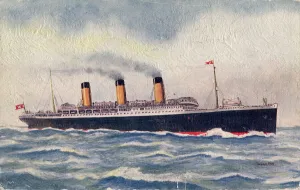 Steamship History Drucke: RMS Majestic, White Star Line, 1935. Creator: Unknown
