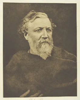Robert Browning Portrait Drucke: Robert Browning, 1865, printed c. 1893. Creator: Julia Margaret Cameron