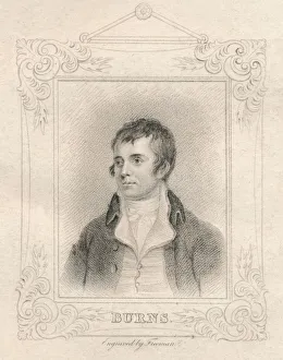 Robert Burns Portrait Drucke: Robert Burns, (1821). Creator: Freeman